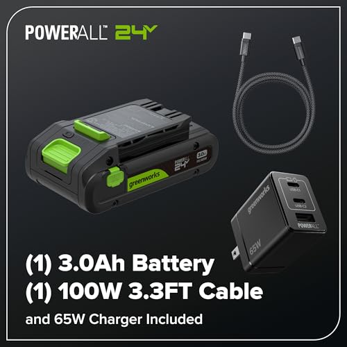 Greenworks 24V 8 in Pole Saw/Pole Hedge Kit, 3.0 Ah Battery and Charger - size: 8" Combo (3.0Ah), style: Telescopic Pole Saw
