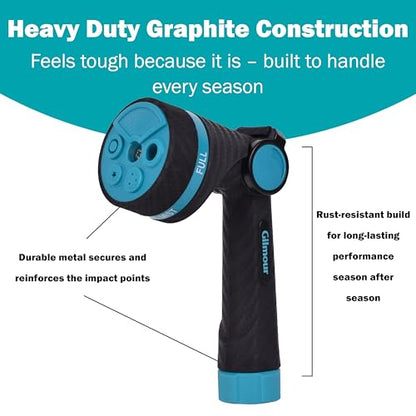 Gilmour Heavy Duty Thumb Control Garden Hose Nozzle with Swivel Connect - style: Thumb Control