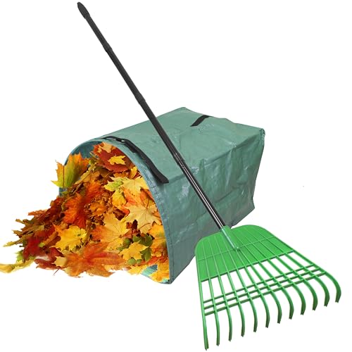 Gardzen 67” Heavy Duty Garden Leaf Rake for Lawns - style: Rake