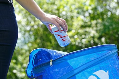 Coghlan's Deluxe Durable Pop-Up Recycling Can – Collapsible Bin with Zippered Lid, Bag Clips, and Anchoring Points for Camping, Home, and Outdoor Use – 29.5 Gallon - color: Deluxe Recycle Can - 29.5 Gallon