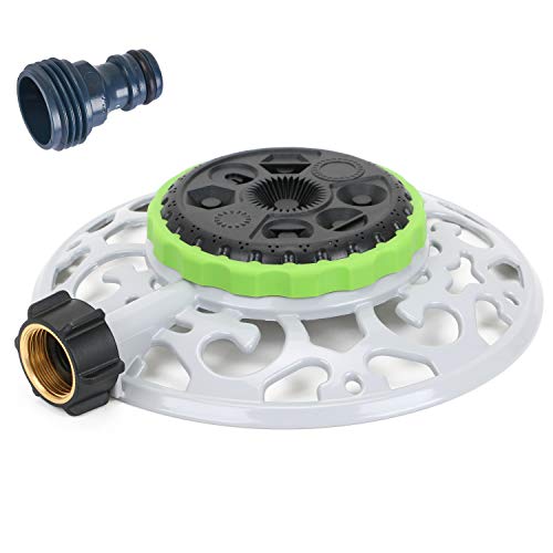 STYDDI Turret Pattern Sprinkler on Metal Base, 8-Pattern Lawn Sprinkler - size: 8-Pattern