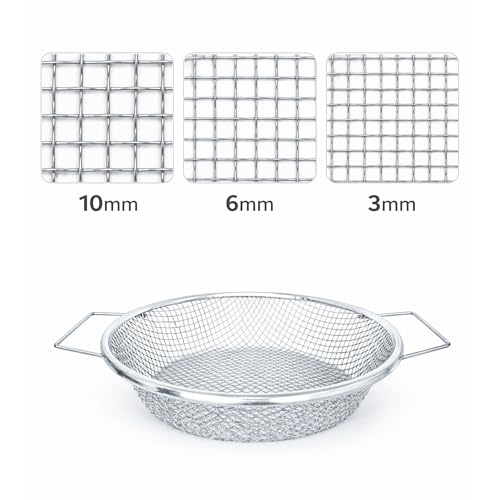 Soil Sifter with Handle, Fits 5-Gallon Buckets — Heavy-Duty Garden Soil Filter Tool (3 PCS 3/8in,1/4in,1/8in)