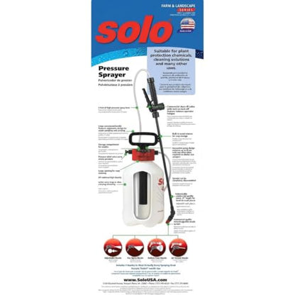 SOLO 430-1G 1-Gallon Handheld Sprayer with Viton® Seals in Key Locations