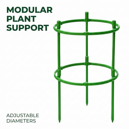 Tomato Cage | Tomato Support | Adjustable Green Plant Supports for Garden | 48in Deformable Assembled Tomato | Trellis for Vegetable, Flower and Fruit Growing，Plant Support Structures