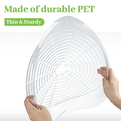 Shellwei 18 Pack 18 Inch Plastic Plant Saucers Extra Large Clear Flower Pot Drip Trays Plants Drip Tray Plant Drainage Tray Plants Saucer Trays for Indoors Outdoors - size: 18 Inch