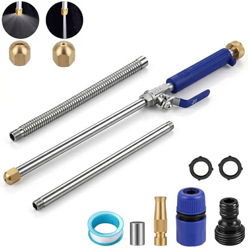 Power Washer Hose Attachment, Pressure Washer Wand Nozzle for Garden Hose - color: Blue