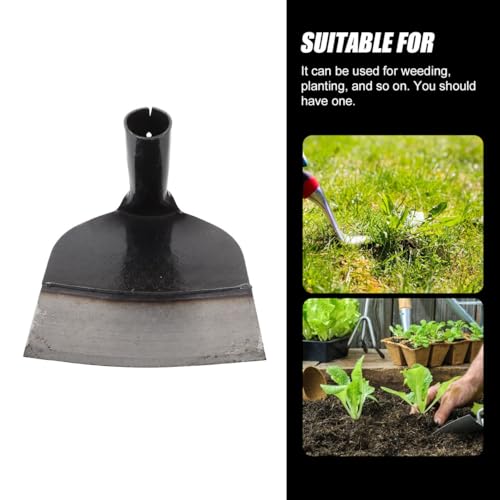 BESPORTBLE Heavy Duty Garden Hoe Tool for Weeding and Soil Loosening Solid Steel Construction Compact 7.28 Inch Hand Hoe for Backyard Gardening and Agricultural Use - size: 18.50X18.50X11.50CM