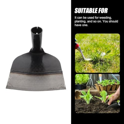 BESPORTBLE Heavy Duty Garden Hoe Tool for Weeding and Soil Loosening Solid Steel Construction Compact 7.28 Inch Hand Hoe for Backyard Gardening and Agricultural Use - size: 18.50X18.50X11.50CM