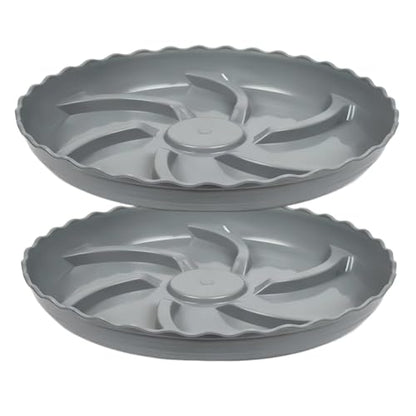 Prettyia Plant Pot Tray and Plant drip Tray Pot Saucers - size: 14 inch 2Pack