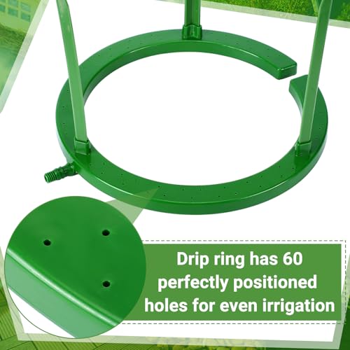 Tujoe 4 Sets Drip Irrigation Ring Tree Water Ring 3 Leg Support, 12 Inch - size: 12 Inch