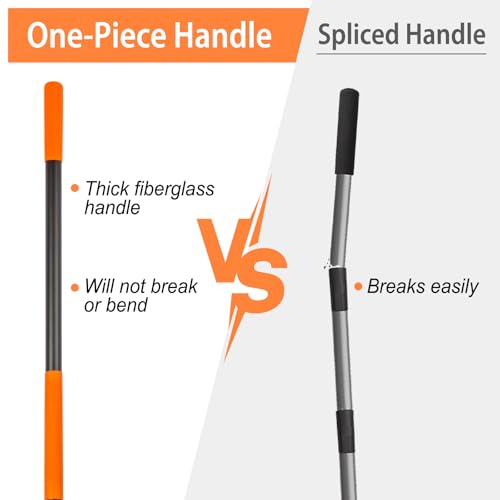 Hoe Garden Tool, Heavy Duty Garden Hoe for Weeding, Metal Garden Hoe with Long Handle, 58 Inches
