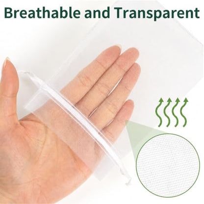 50 Pcs Fruit Protection Bags, 4×6 in Mesh Cover Nets for Tree, White - color: White, size: 4×6 in