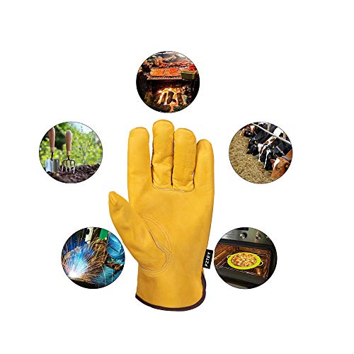 2 Pairs Heavy Duty Thorn Proof Gardening Gloves For Men & Women - size: X-Large (Pack of 2)