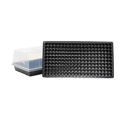 Bootstrap Farmer Extra Strength Seed Starter Kit Multipack, 200 Cell Bundle, 10 of Each - 1020 Trays, Humidity Domes, Germination, Plant Propagation, Hydroponic Growing, Planting Starter Plugs - size: 10 Cell, 10 Flats, 10 Domes