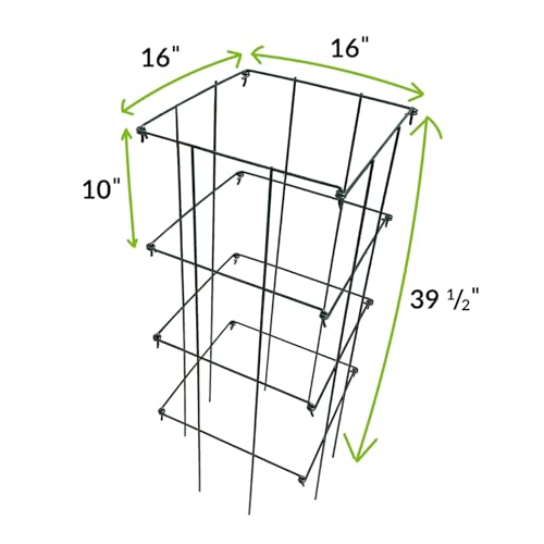 Ferry-Morse 4-Piece Multi-Use Tomato Cage & Trellis Garden Plant Support