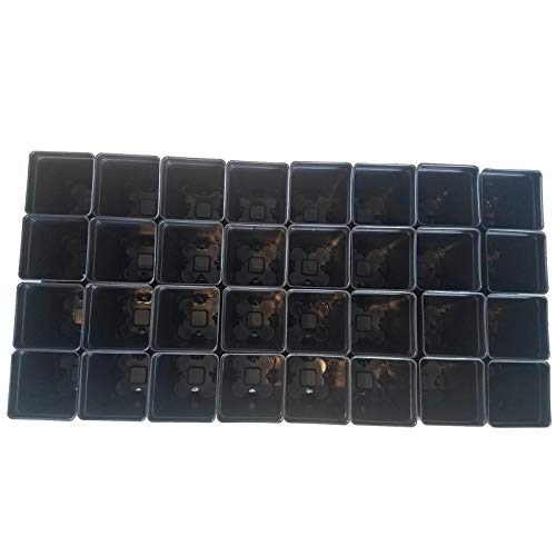 Set of 3 Trays and 96-2.5" Square Extra deep pots