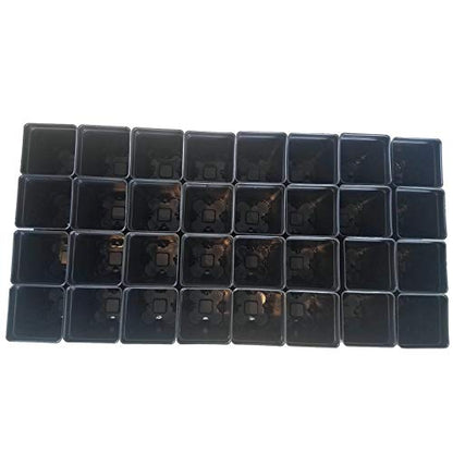 Set of 3 Trays and 96-2.5" Square Extra deep pots