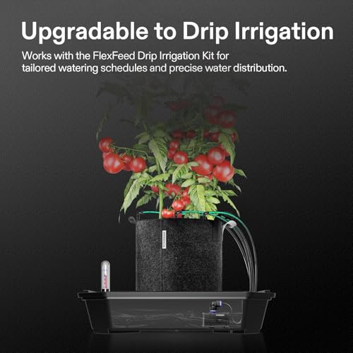 VIVOSUN 4-Pack FlexFeed Self-Watering Pots with Grow Bags, Auto Irrigation - size: 4-Pack Pots with Bags