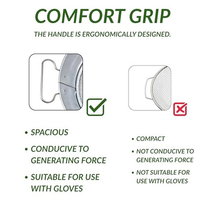 Soil Sifter for Gardening with Handles, Rock Sifter Fits 5 Gallon Bucket with 4 Replaceable Screens, Compost Sifter Dirt Sifter, Captures Dirt Rocks Sawdust