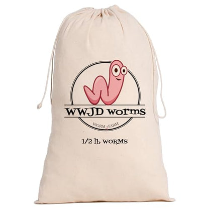 Red Wigglers Composting Worms, 1/2lb Red Worms for Composting for Gardens - size: 1/2lb