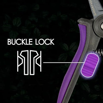 Bud Trimming Scissors Non-stick Resin Resist Blade Micro-Tip Garden Snips 6" Fluorine Coating Garden Scissors Pruning Shear Precision Leaf Stem Sharp Snips Effort-saving