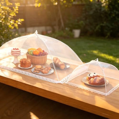 Food Covers for Outside Mesh, Food Nets for Outdoors, 12 Pack - size: 12 PACK (3*XXL+9*L)
