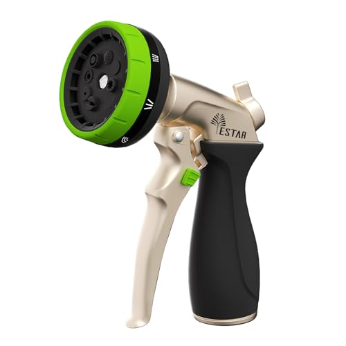 Garden Hose Nozzle,Metal Spray Nozzles with 8 Adjustable Watering Patterns