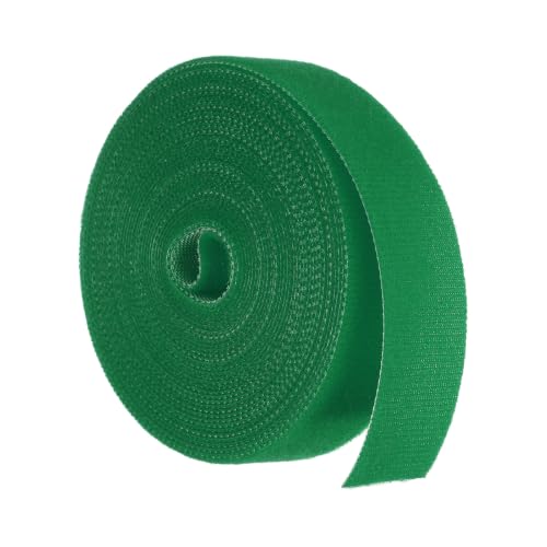 HARFINGTON Garden Plant Tape 16.4ft 25/32" Reusable Tie Strap Emerald Green - color: Emerald Green, size: 16.4ft x 25/32"