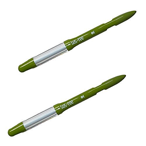 Sustee Aquameter (Small Green Refillable - Bundle of 2) - House Plant Soil Moisture Meter, Humidity Sensor Probe, Water Level Indicator - Best for Indoor Potted Plants