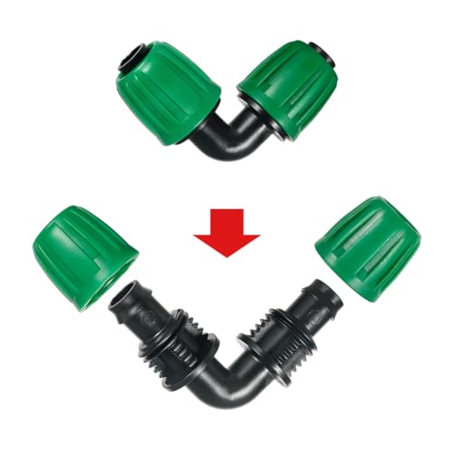 15 Pcs 1/2 Inch Drip Irrigation Elbow Fittings - size: 1/2 inch Elbow