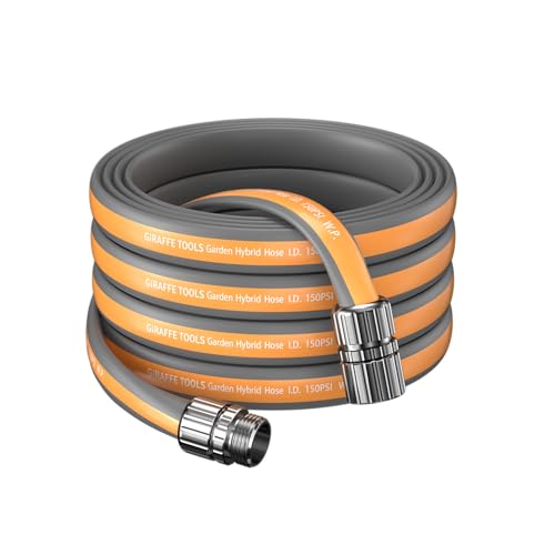 Giraffe Tools 50FT Garden Hose Lay Flat Lightweight Flexible Water Hose - size: 50FT