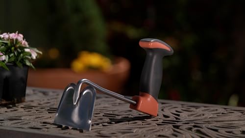 Bernini Ergonomic Garden Tool Set of 3, Vertical Handle Garden Tools for Arthritis Requires Less Grip Strength for Gardening, Gifts Tools for Men Women (Clay) - color: Clay