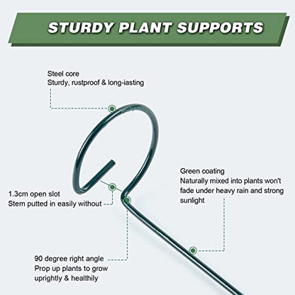 20 Pack 24 Inch Plant Support Stakes for Outdoor Plants and Indoor Flowers - size: 24 inch