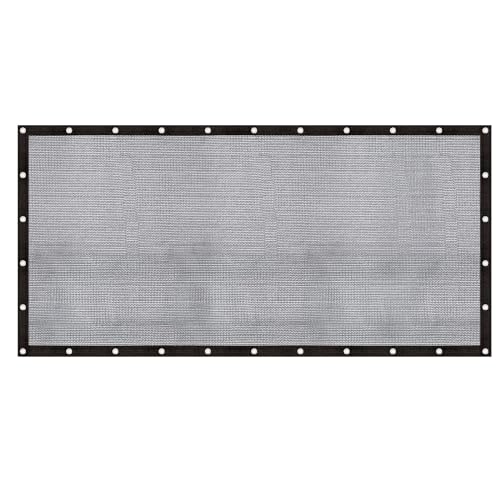Cool Area 60-70% Mesh Tarp Shade Screen with Grommets, 8x16ft, Black - size: 0 8'X1 6'