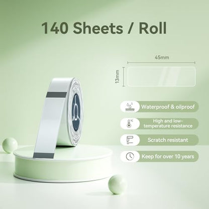 NIIMBOT Plant Label 13×45mm (0.51'' x 1.77''), Only for N1(B18) Label Maker - color: 0.51''×1.77''-clear Gardening