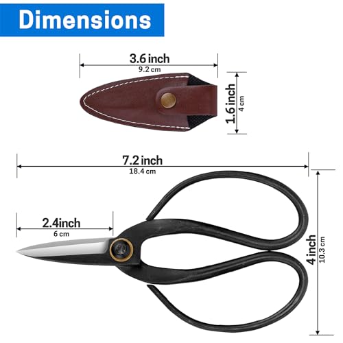 VISEMAN Japanese Bonsai Pruning Scissors, KinTakashi Gardening Shears