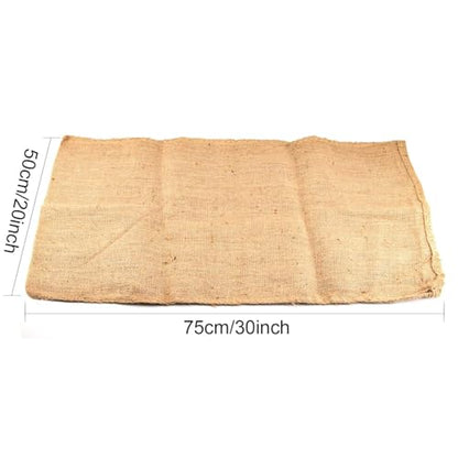 KEILEOHO 5 Pack 30 X 20 Inch Burlap Bags, Large Burlap Sacks, Potato Sack Race Bags for Gardening, Planting, Growing - size: 5 Pack 30X20In