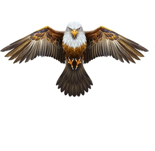 Bird Scarer Kite Without Pole Crops Farm Protector Hawk Flying Kite-Type-C - color: Brown