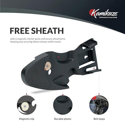 Heavy-Duty Professional Pruning Shears for Gardening, Featuring Ergonomic Rotating Handle to Reduce Hand Fatigue, SK5 High-Carbon Steel Blade, Cuts Branches Up to 0.8 Inch, Garden Clippers Shears - style: Medium Rotating Handle Bypass