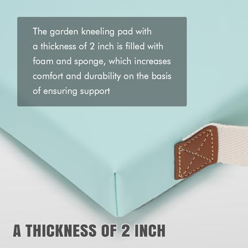 HappyPicnic Waterproof Garden Kneeling Pad, 2in Thick, Green, 1 Pack - color: Blue Green