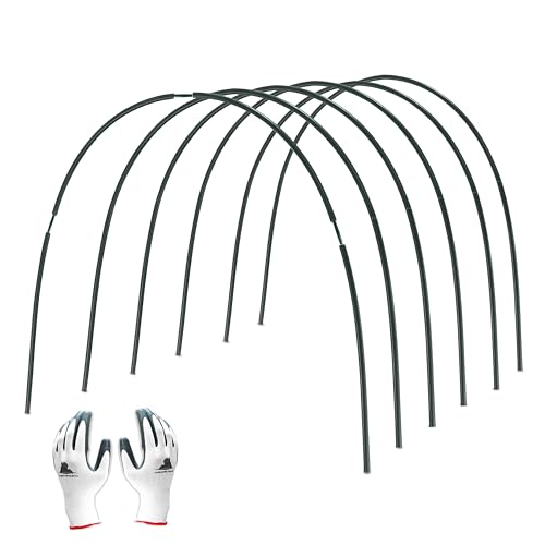 Gardzen Garden Hoops for Raised Beds - size: 17 ft x 6pcs