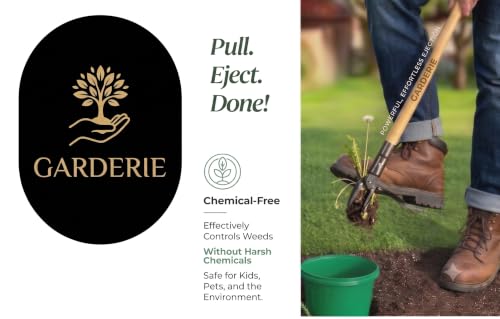 Premium Stand Up Weed Puller Tool, Long Handle Weed Puller & Garden Weeder Tool, Manual Weed Remover Tool, Heavy Duty Root Weed Puller for Lawn – Gardening Gift for Dad & Grandpa