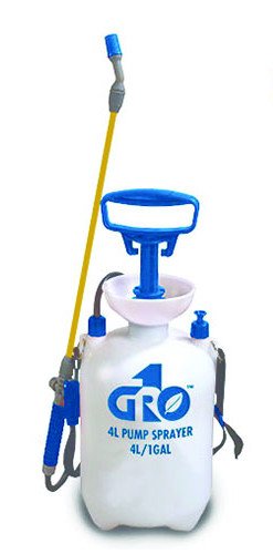 Grow1 Pump Sprayer 4L / 1 Gallon, Handheld Pressure Sprayer with Hose and Strap