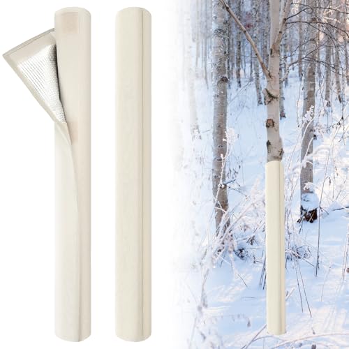 2 Pack Tree Covers for Winter - Tree Winter Protection with 600D Waterproof Oxford Fabric,Adjustable for 9.8"-15.5" Trunk Circumference, Protects from Snow, Deer & Birds (2 Pack)