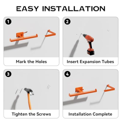 Backpack Leaf Blower Hanger with Tube Hook, Orange, 3 Packs - color: Orange 3 Packs