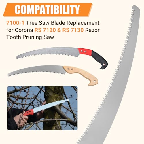 7100-1 13" Pole Saw Blade Compatible with Corona RS 7120 Tree Pruner