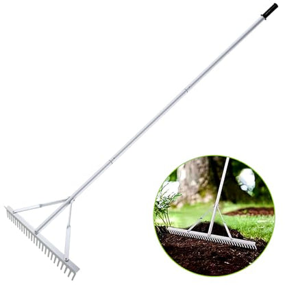 24 Inch Aluminum Landscape Rake - style: 24 Inch Landscape Rake