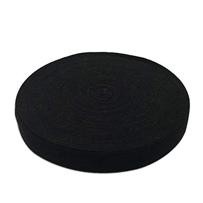 Natural Cotton Twill Tape 50 Yards 3/8 Inch Bunting Bias Tape Herringbone Webbing Tape Roll for Apron Sewing Dressmaking Craft (Black) - color: Black, size: 3/8inch