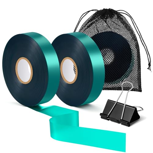 Plant Tie Tape, 1 in x 197 ft Stretchable Green Garden Tape for Plants, Soft Non-Adhesive PVC Plant Ties for Tomatoes, Grapes, Vines, Trees, Branches & Climbing Plants, 2 Rolls - size: 394 ft