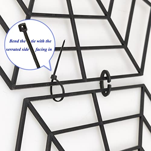 MAITER Pond Netting Floating Guard Protect Fish Koi (20 Pack, 10.6" x 12", Black Hexagon)